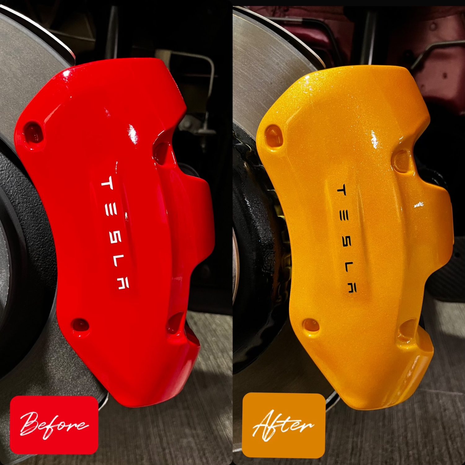 Tesla Brake Caliper Painting in Arizona