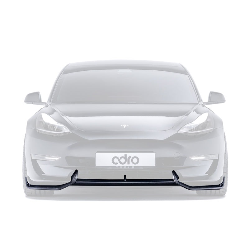 adro tesla model 3 front lip v2 2