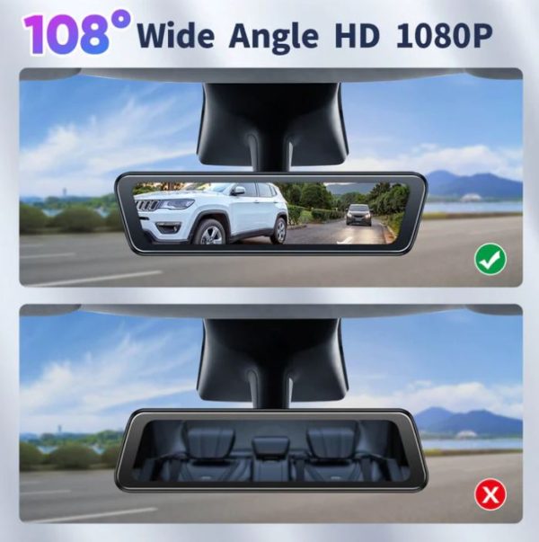 Tesla Model 3/Y Digital Rear View Mirror with Live Streaming