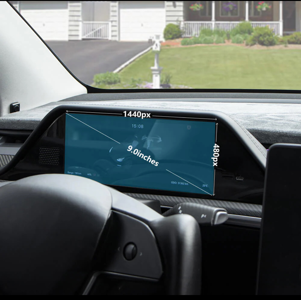 tesla driver view display 2