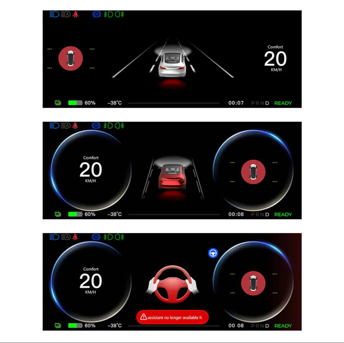 tesla driver view display 9