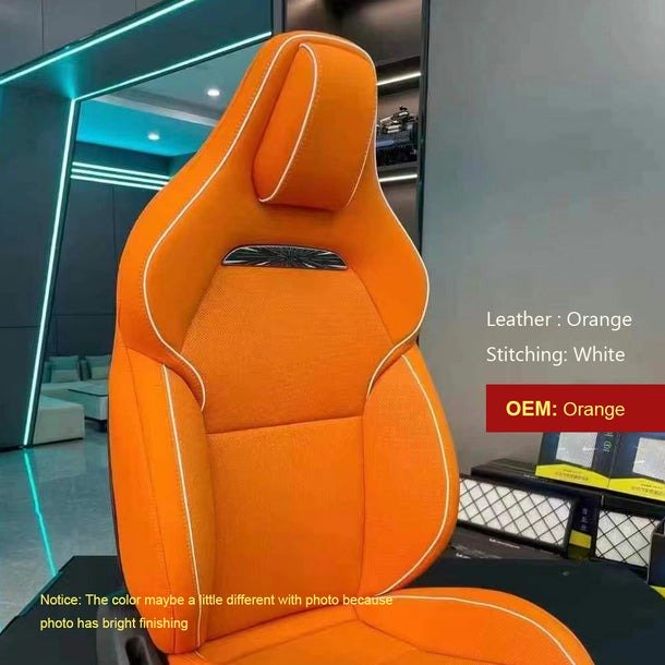 tesla model sport seats14 orange