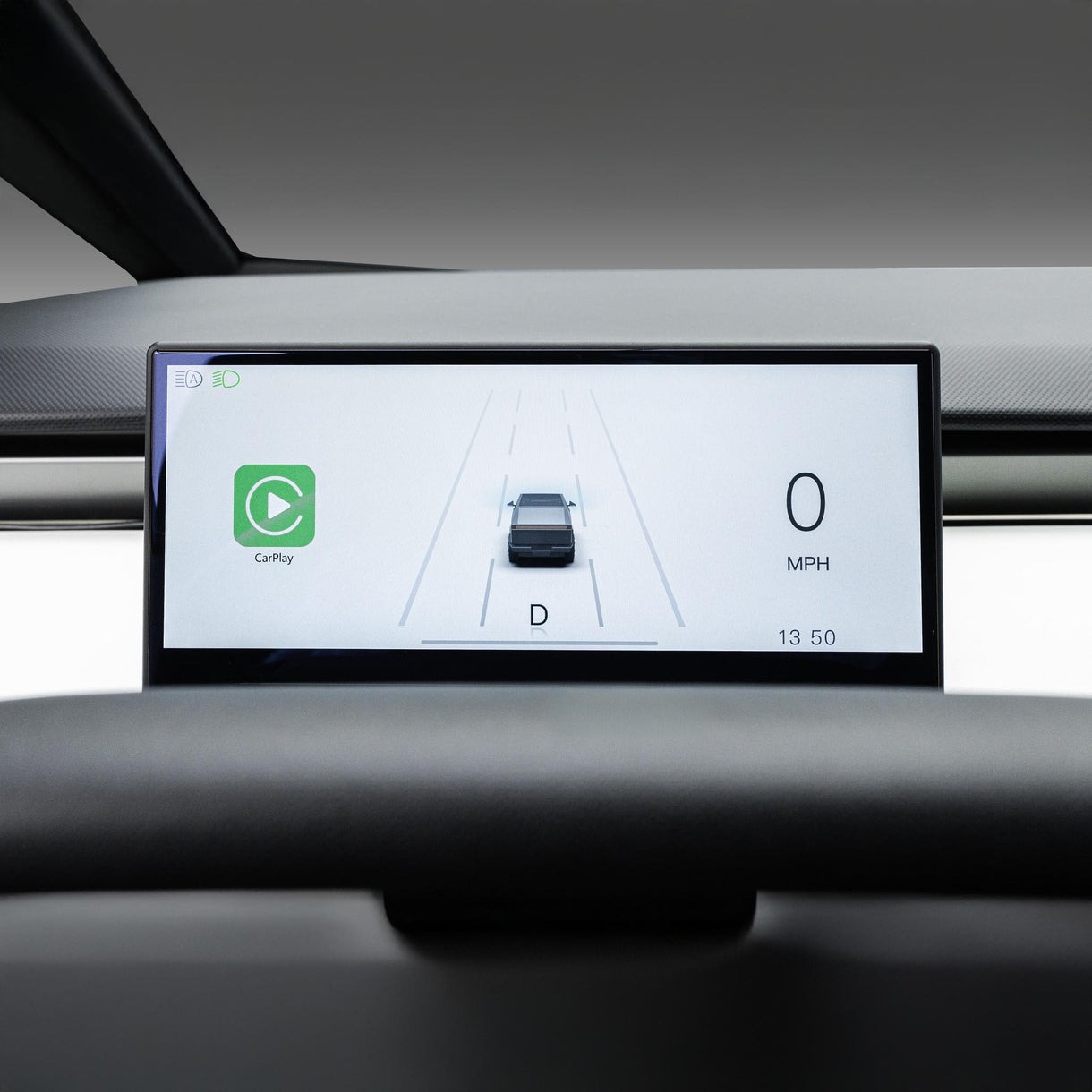 Tesla Cybertruck Driver View Heads Up Display | Waze, Apple CarPlay & More!