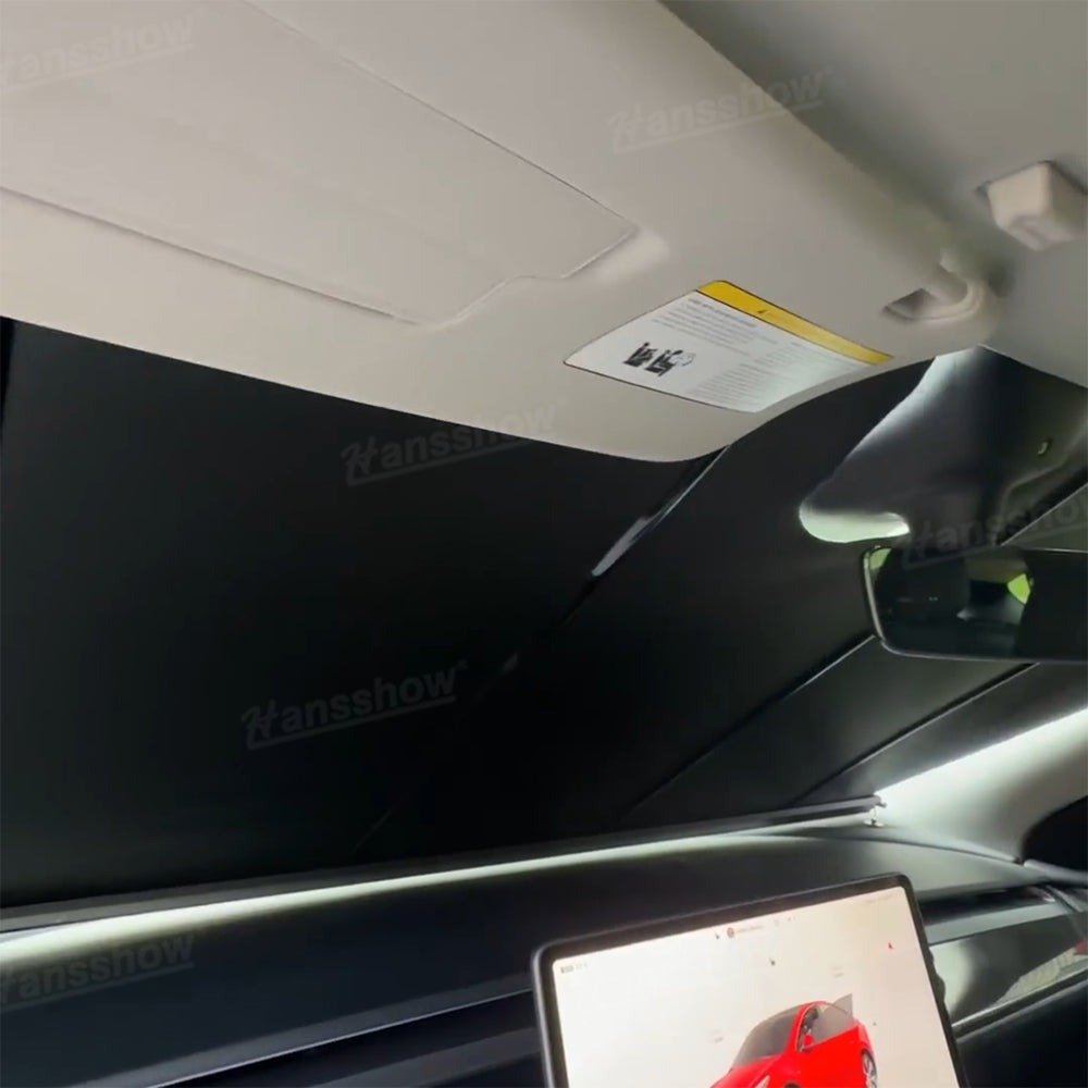 tesla electronic windshield sunshade3 tesla electronic windshield sunshade3