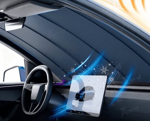 tesla retractable windshield sunshade tesla retractable windshield sunshade
