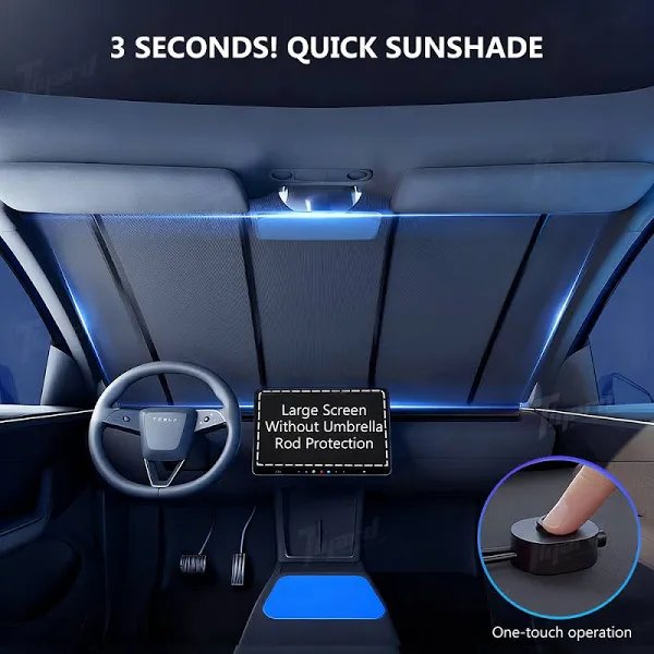 tesla retractable windshield sunshade3 tesla retractable windshield sunshade3